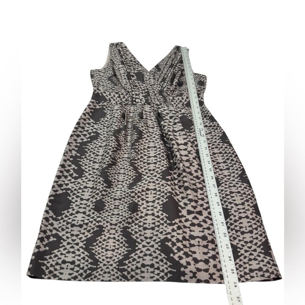 Banana Republic Silk Snakeskin Pattern Dress Petite Size 6 - Picture 9 of 12